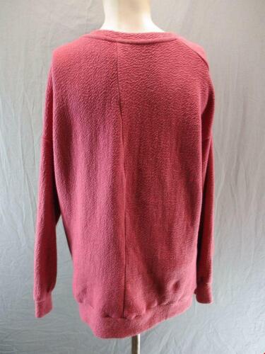 Zara Size L Womens Pink Viscose Long Sleeve Loose Sweatshirt Blouse Top 6Y772 - Picture 4 of 7