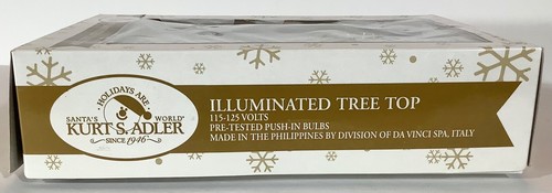 Kurt Adler 9,5" Ángel Iluminado con Trompeta Capiz Cáscara Árbol de Navidad Nuevo en Caja - Imagen 5 de 6