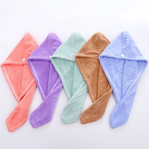 Quick Dry Microfibre Hair Drying Turban Bath Towel Head Wrap Hat Spa Cap Absorb - Picture 104 of 111