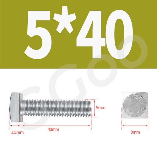 M4 M5 M6 M8 M10 M12 SQUARE HEAD MACHINE BOLTS / SCREWS G304 STAINLESS STEEL - Picture 17 of 70