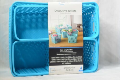 Geetery 12-Pack Plastic Storage Bins With Handles - White Organizer Baskets, 9.6"x6.3"x3.9" For Home & Office - View #12