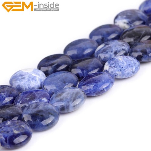 Natürliche Sodalith Unakit Münze Perlen für Mädchen Schmuck Herstellung 15" Geschenk 8mm-35mm - Bild 26 von 100