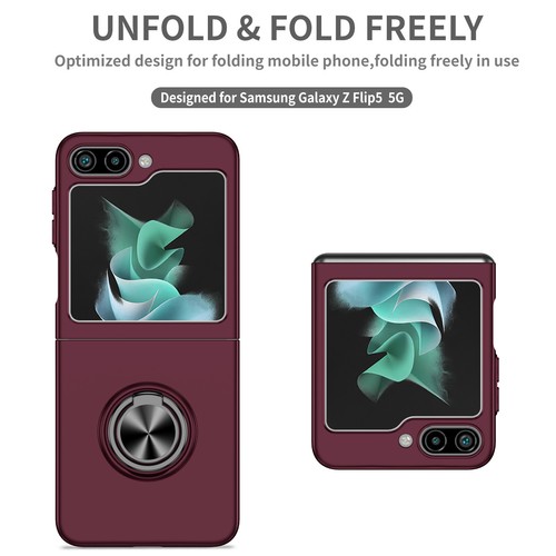 For Samsung Galaxy Z Flip6/Flip5/Flip4/Flip3 Ring Stand Hard Rugged Phone Case - Picture 75 of 82