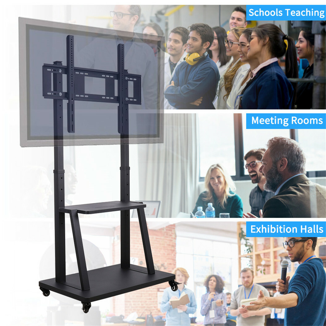 Heavy Duty Mobile TV Unit Stand 32-100 inch For Office Teaching Exhibition Hall - Picture 5 of 12