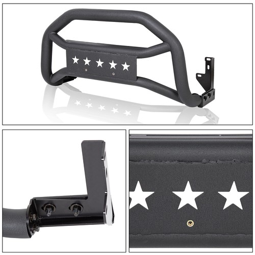 Black Bull Bar Push Front Bumper Grille Guard For Toyota Tacoma 2005-2023 2016 - Picture 9 of 18