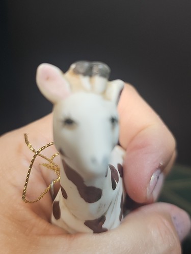 Vintage  Giraffe  Christmas Ornament Figurine Taiwan 3.5 Inches  - Picture 6 of 7