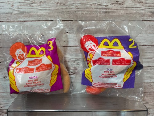 Disney’s Lion King 2 Simbas Pride McDonalds Timon & Zazu Plush New Sealed - Picture 2 of 2