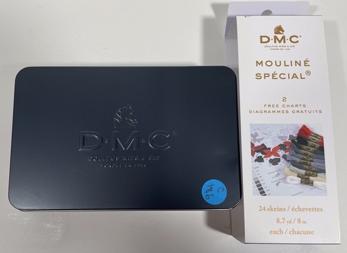 DMC Black Tin Embroidery Floss 24 Skeins 8.7 yd 8m each - Picture 4 of 4