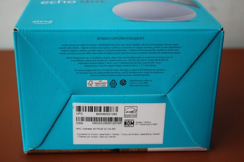 Amazon Echo Dot (5th Generation) Smart Speaker - Glacier White - Picture 5 of 6