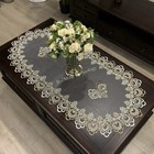 Oval Tablecloth Table Dinning Table Cover European Embroidered Polyester  Lace