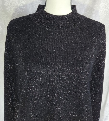 Napa Valley Damenpullover rosa Rauten schwarz metallic Größe L neu mit Etikett - Bild 2 von 6