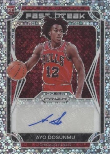 AYO DOSUNMU 2021 22 PANINI HOOPS RC ROOKIE INK AUTO CHICAGO BULLS