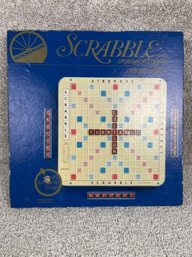Vintage Selchow & Righter Scrabble 1982 Game Deluxe Edition Complete Set - Picture 1 of 16