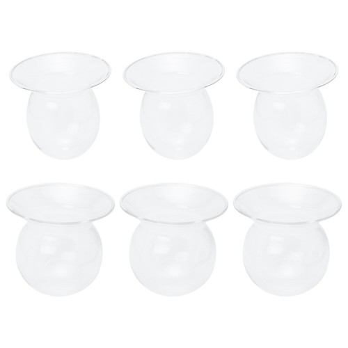 6pcs Vase Glass Bulb Planter Decorative Vase Desktop Aquarium Garden Planter Pot - Picture 8 of 12