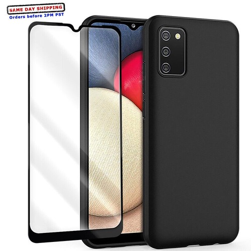 Anti-Scratch Screen Protector+Shockproof TPU Case f Samsung Galaxy A02s SM-A025V - 第 1/1 張圖片