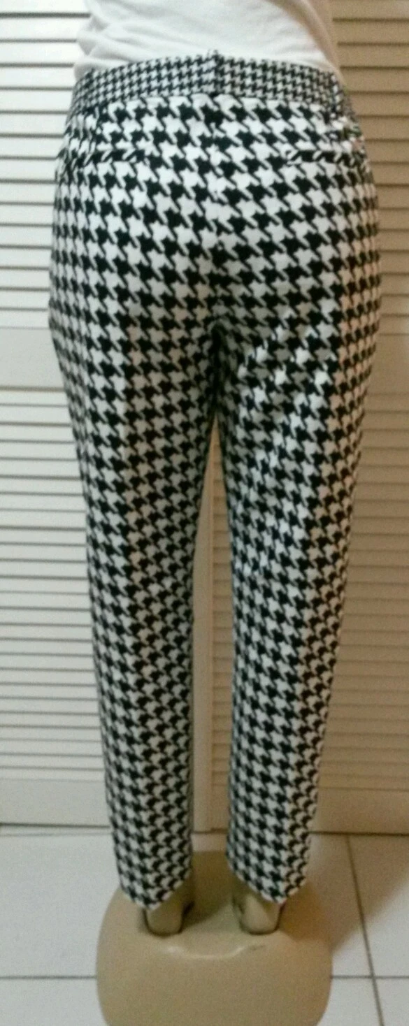 MICHAEL Michael Kors pantaloni skinny stampa pied de poule taglia 12