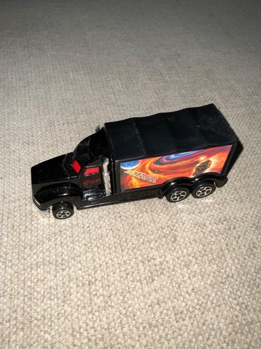 Hot Wheels 1998 Meteor Straight Box Truck Mattel Loose Car China Black - Picture 1 of 9