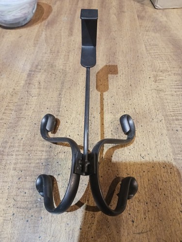 Over The Door Metal Hook Coat Towel Bag Hanger Organizer - Picture 3 of 3