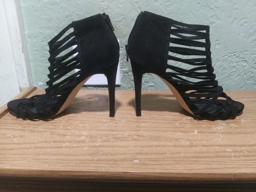 Madden Girl Women's Black Open Toe Strappy Heels Size 7.5 - Picture 3 of 6