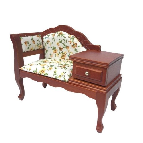 New 1:12 Sofa Couch Miniature with Drawers - Dollhouse Living Room Furniture - Picture 4 of 17