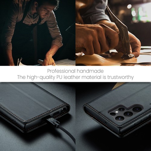 For Samsung Galaxy S24 Ultra/S23 FE Slim Leather Wallet Magnetic Flip Phone Case - Picture 18 of 76