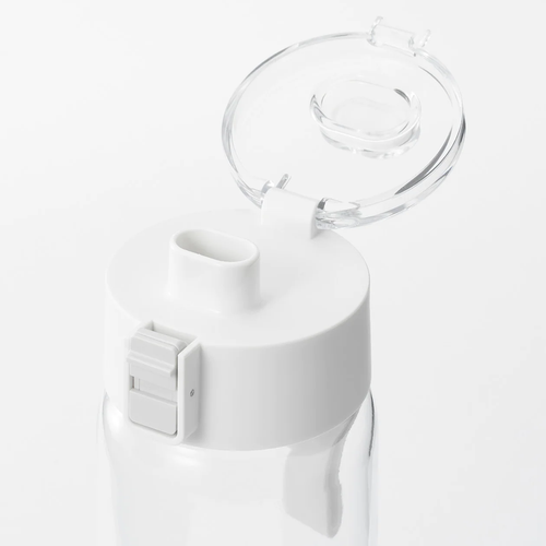 MUJI Clear Mug Bottle Direct drink 550ml can be opened by one hand from Japan - Picture 9 of 12