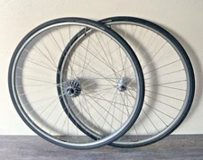 MAVIC VELOTECH WHEELSET 700C OFMEGA HUBS / SKEWERS 126 MM SPACING 36H FREEWHEEL