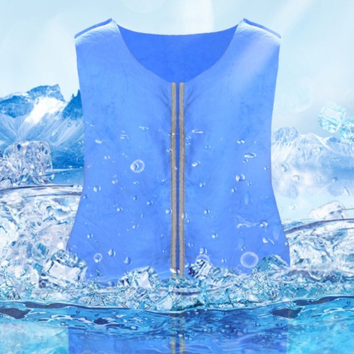 Unisex Sommer Kühlende Strickjacke Weste Eisbeutelweste Kälteweste Outdoor Arbeiten - Bild 2 von 14