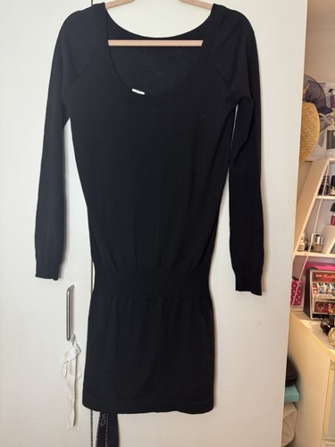 Comptoir des Cotonniers Black Jumper Dress Size UK 14 - Picture 3 of 7