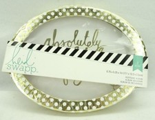 Heidi Swapp Keepsake Album 2 Piece Dot Oval Box Album TF