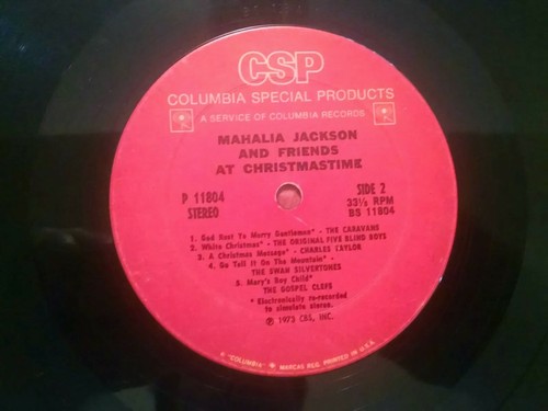 Mahalia Jackson 2 LP Christmas Time & Silent Night Gospel Vinyl LP Holiday R&B - Picture 7 of 9