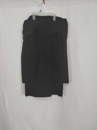 Vestido Pretty Little Thing Hombro Descubierto Superpuesto Mujer Talla 4 Negro Manga Larga - Imagen 8 de 13