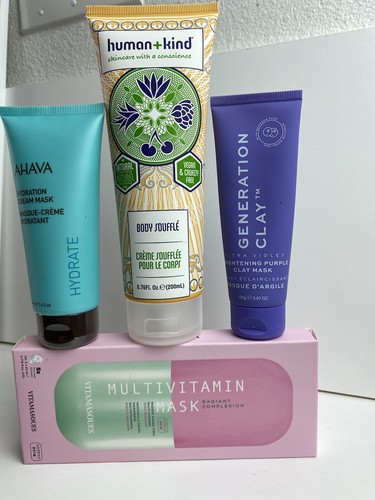 Vitamasques Multivitamin Mask/Gift Bundle AHAVA Cream Mask, Purple Mask, Moister - Picture 10 of 11