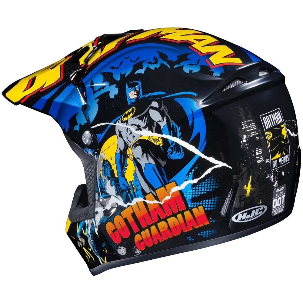 HJC casque moto cross enduro quad enfant CLXY BATMAN DC COMICS MC