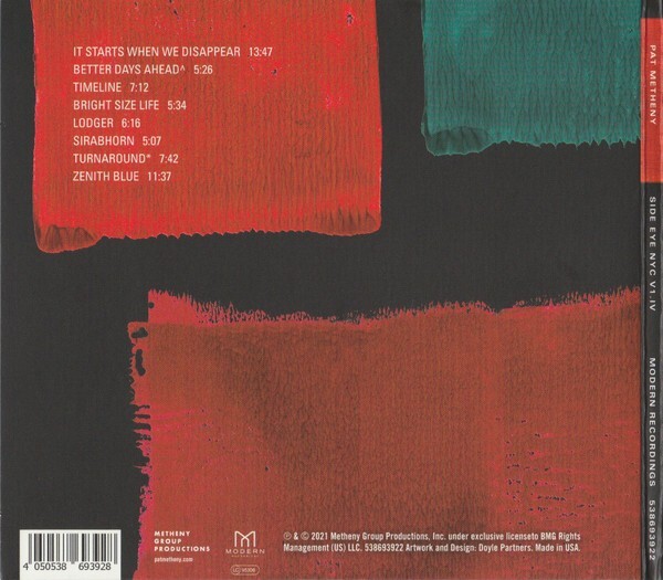 米、加2LP Pat Metheny Side Eye NYC V1.IV 538693931 Modern Recordings /00660 Pat Metheny – Side-Eye NYC (V1.IV) – CD (Digisleeve, Album