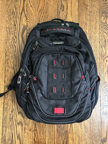 Samsonite bookbag backpack black with laptop compartment