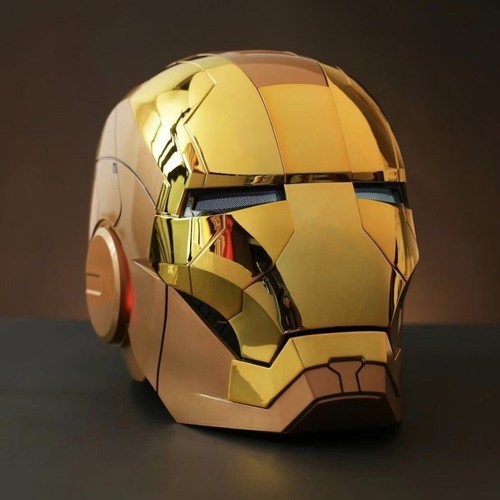 Automatic Iron Man helmet, wearable deformable voice controlled mask, Black Warr - Picture 17 of 27