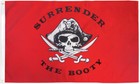 Surrender the Booty Pirate Flag 2x3ft Pirate Skull House Flag Jolly Roger
