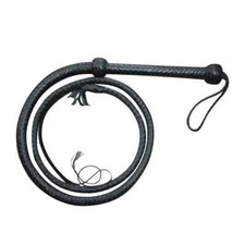 6 Feet Long Genuine Handmade Leather Bull Whip Leather Riding Stock Whips