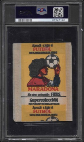 1984 Industria Argentina Maradona Soccer Jugar al Futbol Sealed Pack PSA 7 - Picture 2 of 2