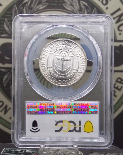 1936 "D" Commemorative *RHODE ISLAND* Half Dollar 50c PCGS MS66 #022 Gem ECC&C - Picture 4 of 5