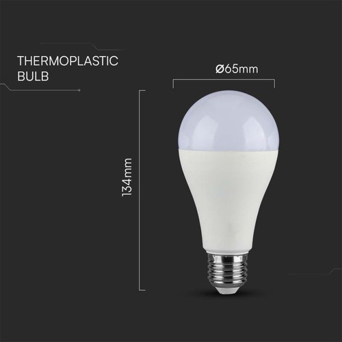 10 LAMPADINE LED V-Tac BULBO E27 da 9W a 17W LAMPADE LUCE CALDA NATURALE FREDDA - Foto 25 di 25