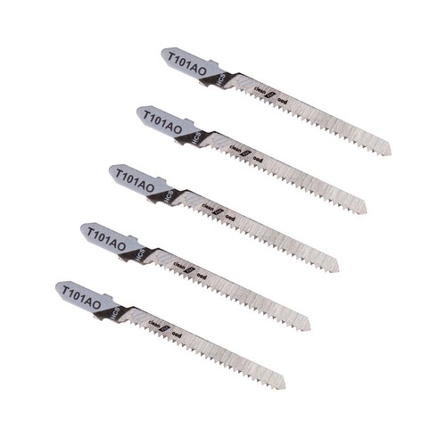 5Pcs Jig Saw Jigsaw Blades Set Wood Plastic Assorted Blades T-Shank Saw Blades - Picture 4 of 17