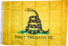 USA GADSDEN DONT TREAD 100% NYLON FLAG 2x3 FEET BRASS GROMMETS MAGA NATION USA