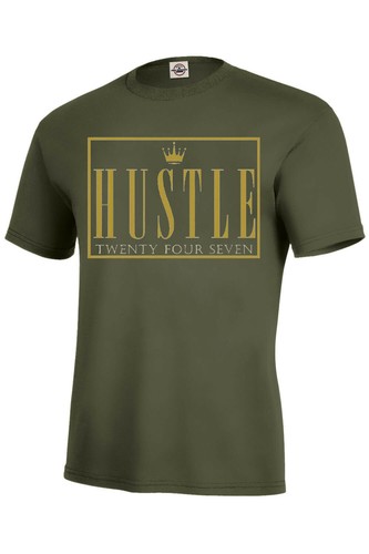 HUSTLE KING 24/7 T-Shirt new!!! Funny Must Have Assorted Colors Sizes S-5XL - Foto 7 di 7