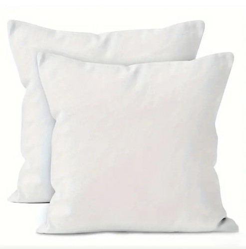 Weiß Überwurf Kissenbezüge Sofa Deko Weich Kissenhülle Wohndeko 2er Set - Bild 1 von 8