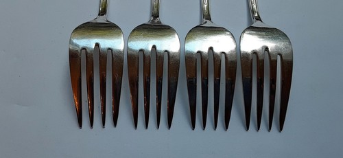 (4) Wm Rogers 1955 LADY DENSMORE Silver Plate Salad Forks~Free Shipping - Picture 6 of 10