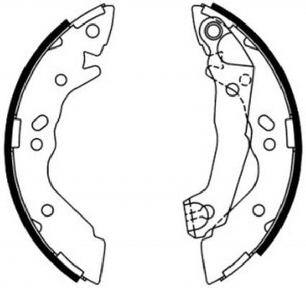 ABE Bremsbackensatz Bremsbacken Hinten FüR Hyundai Atos MX Accent I X-3-image