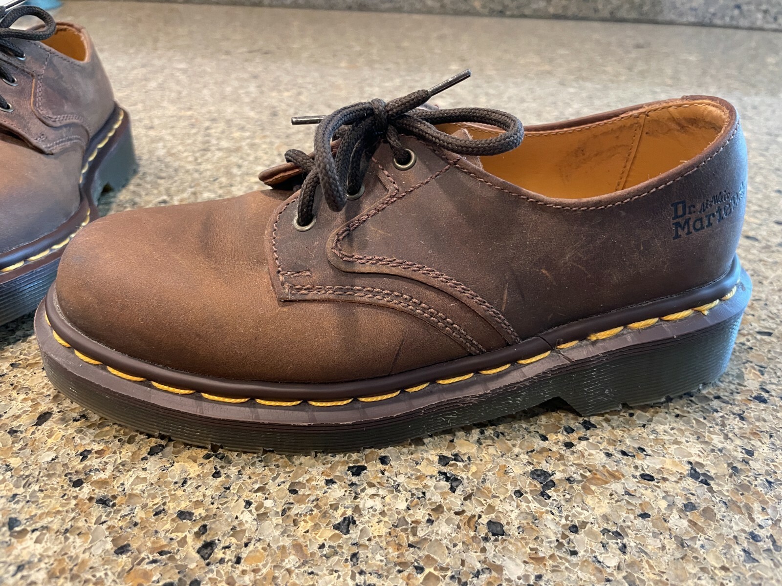 Dr Martens Original AirWair Brown Leather Shoe 8168 … Gem