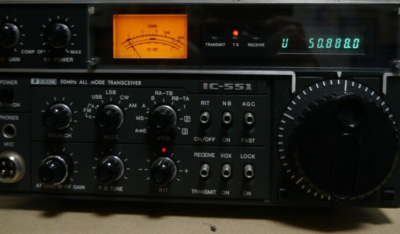 ICOM IC-551  50MHz トランシーバー ICOM IC-551 50MHz トランシーバー